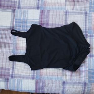 Lands' End black one piece swimsuit size 18